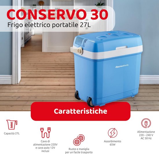 Draagbare Elektrische Koelbox 21L - Warm/Koud Functie - 12V & 220V - Energieklasse A van Merkloos — afbeelding 5