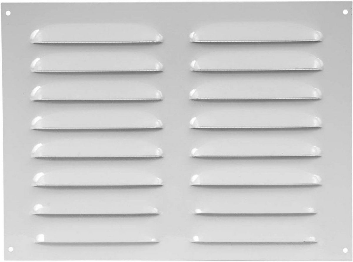 Verzinkt ventilatierooster met insectenwering en afsluitbare klep
