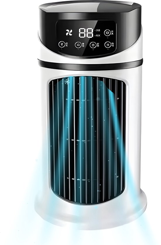 Draagbare Ventilator Vertylo 3 Snelheden Stil 32 dB Afstandsbediening Timer Compact Wit/Zwart