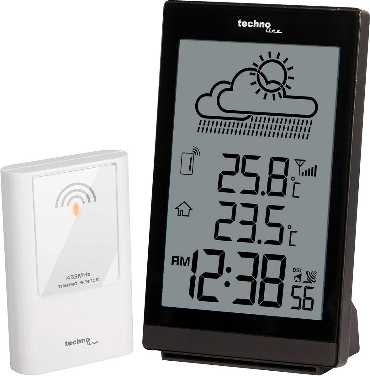 Draadloos Weerstation met Binnen- en Buitentemperatuur en Weersvoorspelling