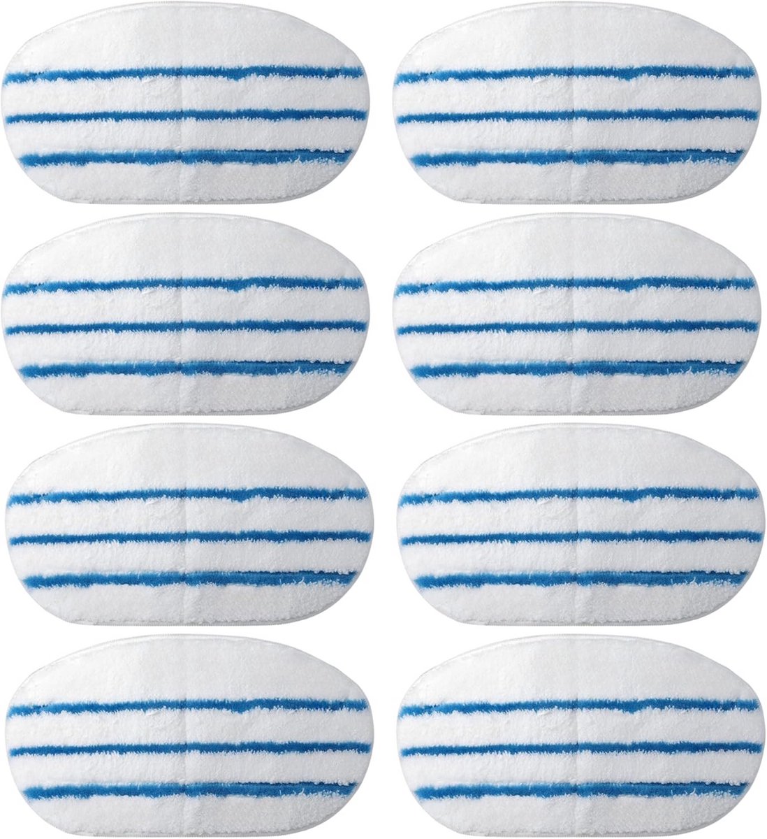 Microvezel Dweilpads (8 Stuks) - Wasbaar en Universeel voor Stoomdweilen
