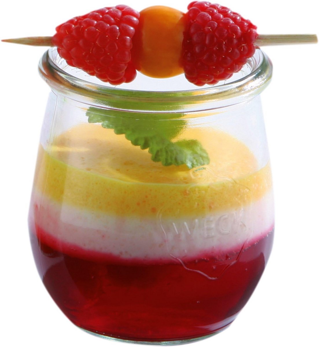 Voordeelverpakking 12x Mini Weckpot met Deksel 220 ml Tulpglas