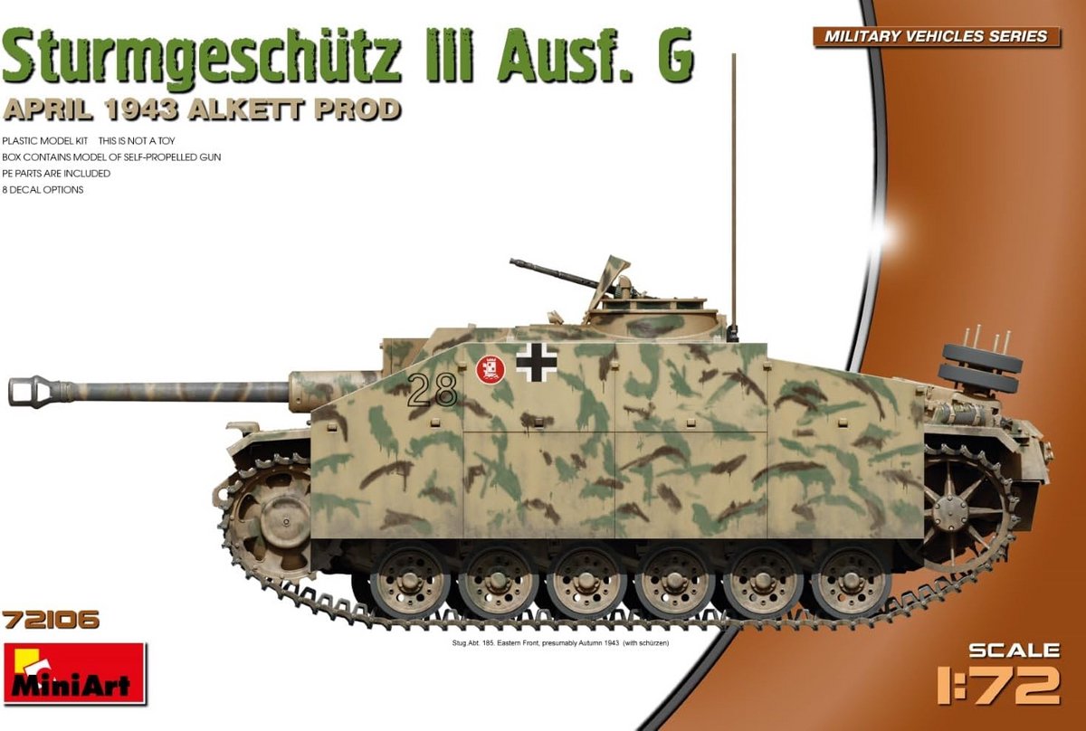 Stug III Ausf G Modelbouwkit Schaal 1/72 - Nauwkeurig en Gedetailleerd