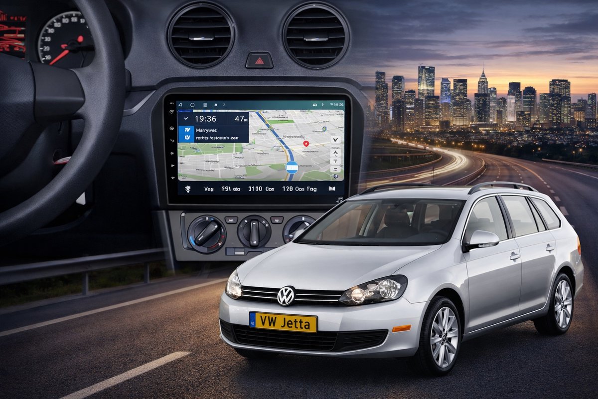 ADIVOX T4 9 inch geschikt voor Volkswagen Jetta 2013-2017 Android 15 CarPlay/Auto/Wifi/GPS/RDS/DSP/5G/QLED/DAB+