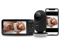 LUVION® Supreme Connect 3 Black – Babyfoon met Camera en App – Met en Zonder Wifi – Premium Baby Monitor