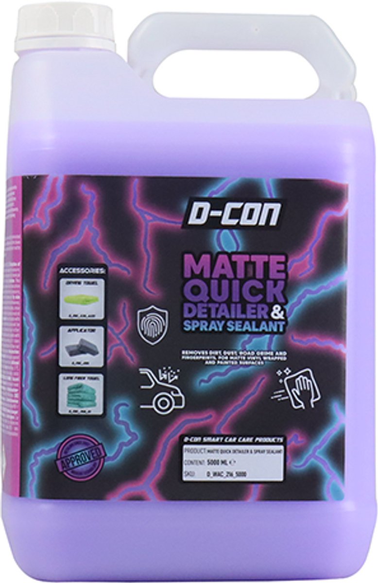 D CON MATTE QUICK DETAILER AND SPRAY SEALANT 5L