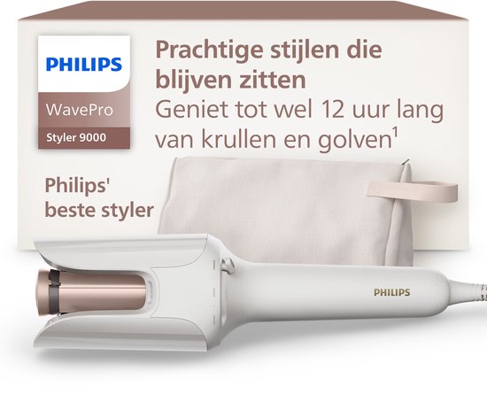 Philips WavePro HairStyler 9000 – Krultang met Autowrap en SenseIQ technologie - Krullen en gloven - BHB968/00