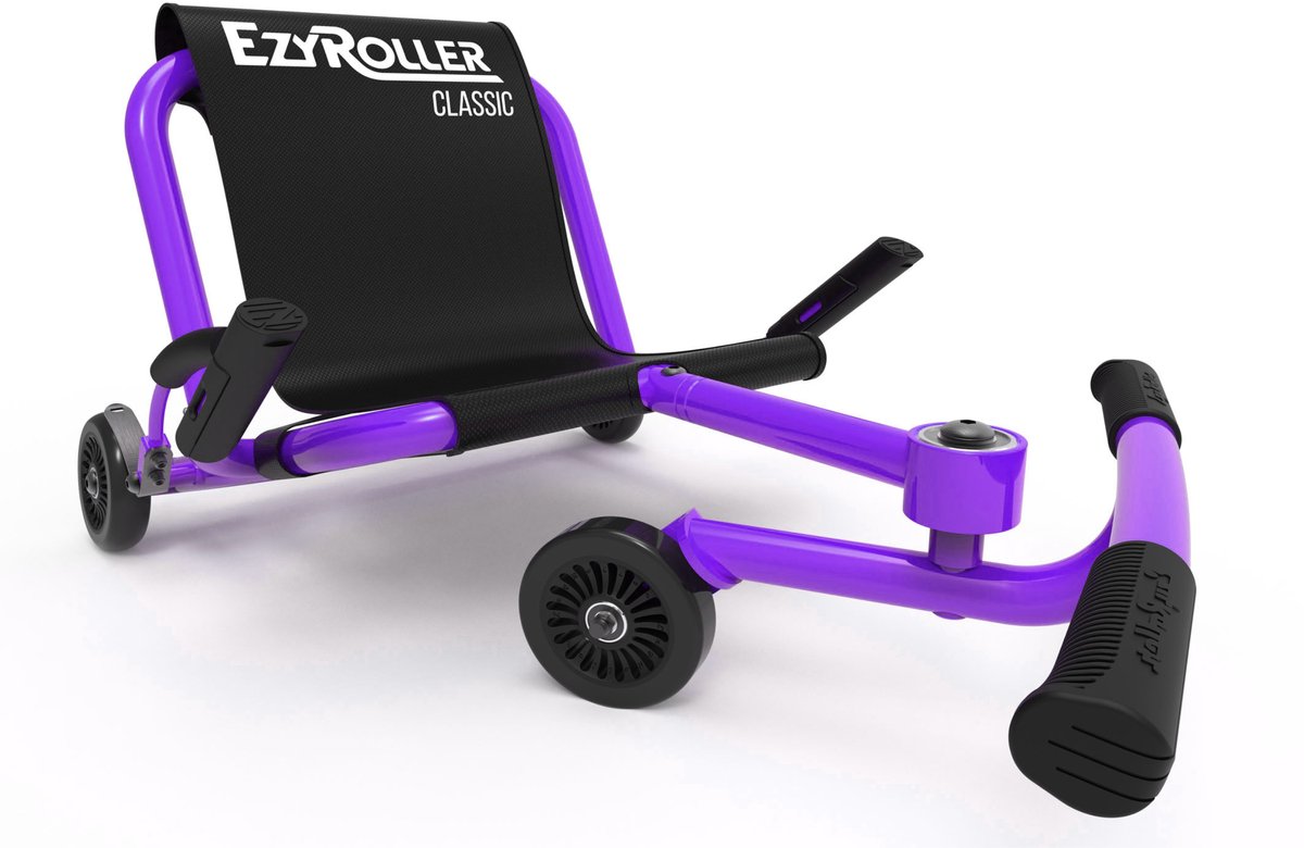 Bol.com EzyRoller Classic skelter - Waveroller voor kinderen 4 tot 14 jaar of 99 tot 137 cm - Verstelbare driewieler - Paars aanbieding