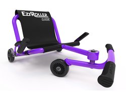 EzyRoller Classic skelter - Waveroller voor kinderen 4 tot 14 jaar of 99 tot 137 cm - Verstelbare driewieler - Paars