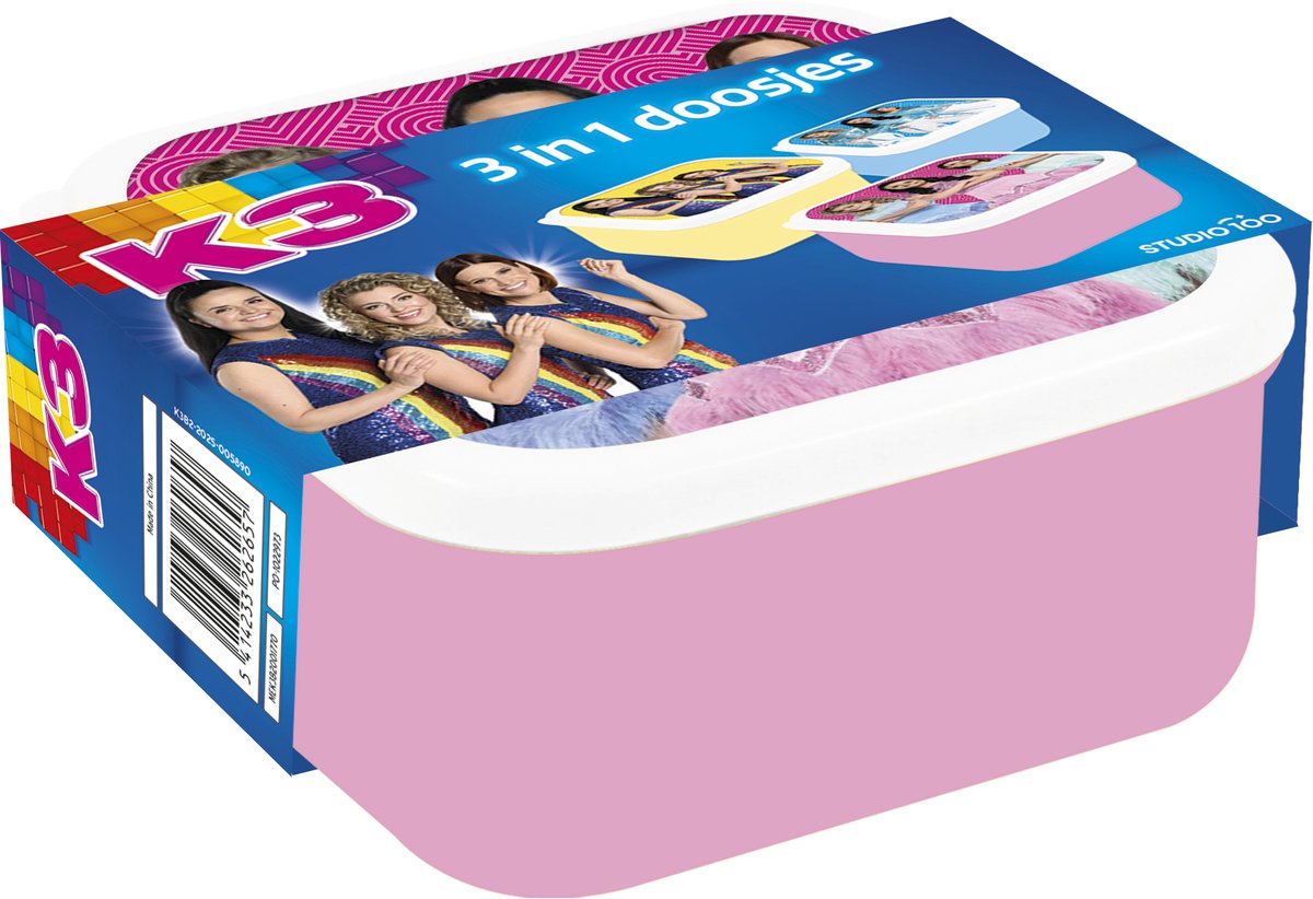 K3 - Vershouddoos - 3 bewaardozen met binnenbakjes