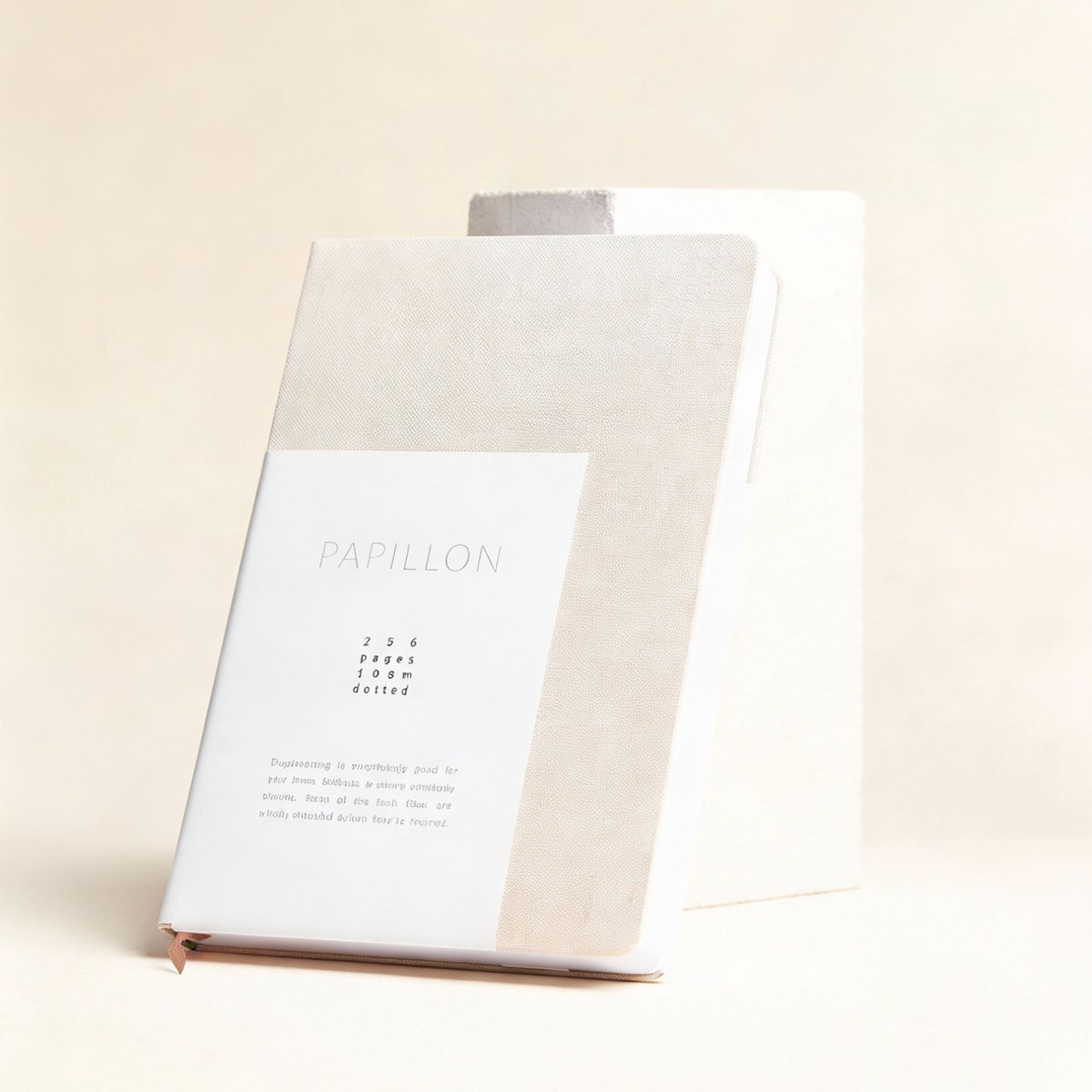 Dzukou Papillon - Notitieboek - A5 - Bullet Journal - Zalmroze - Linnen Kaft