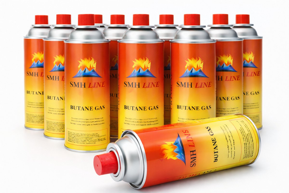 SMH LINE® Kookstel gasflessen - 12x 227g - Butaan Gasflessen - Gasbussen