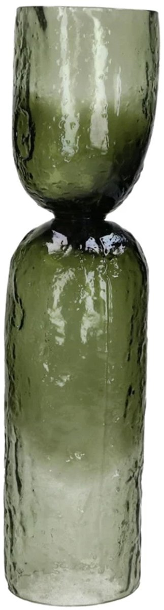 Pomax Diabolo vaas / windlicht D11cm H45cm groen