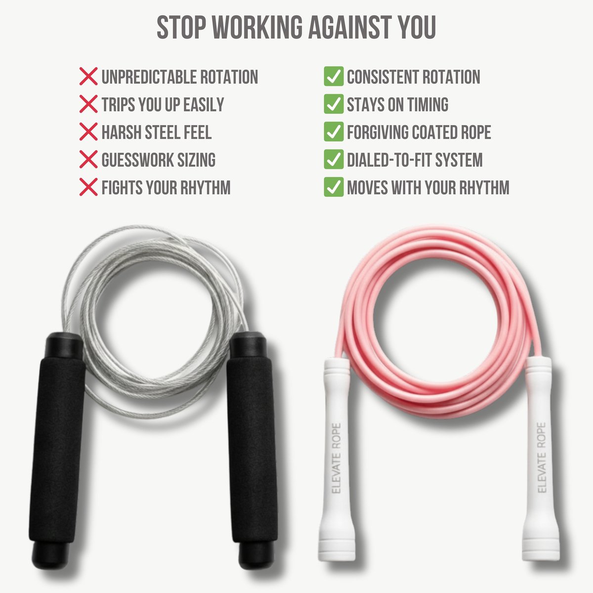 Professioneel Springtouw Van Elevate Rope - Verstelbare Speed Rope Voor Sport - Vechtsport - Conditietraining & Fitness - Duurzaam TPU Materiaal Voor Volwassen En Kinderen — afbeelding 8