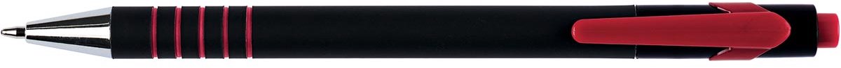 Q-CONNECT balpen Lambda, 0,5 mm, medium punt, Doos van 12 stuks, rood