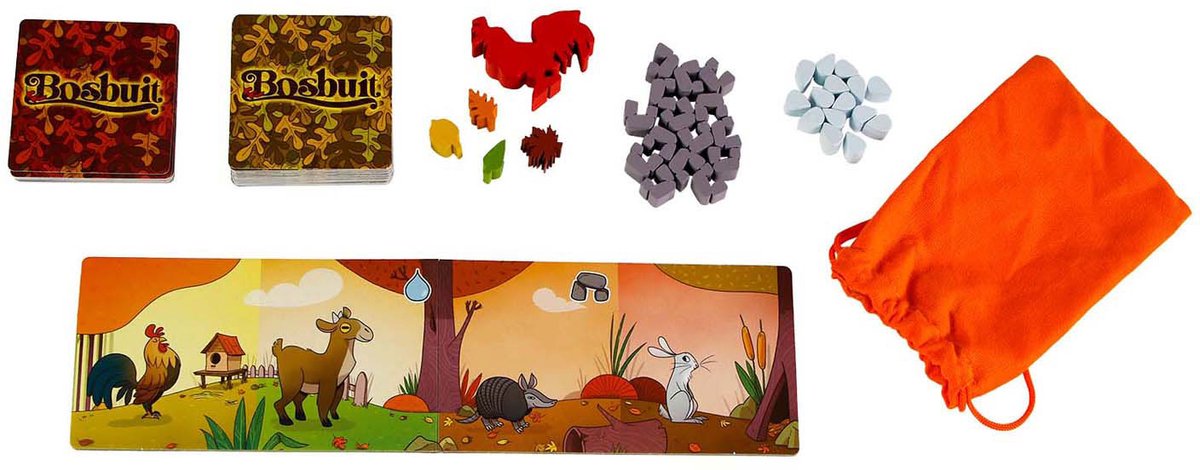 999 Games - Bosbuit - Legspel - Bordspel - Vrolijk bouw- en planningsspel - Familiespel - Gezelschapsspel - Klein cadeautje — afbeelding 6