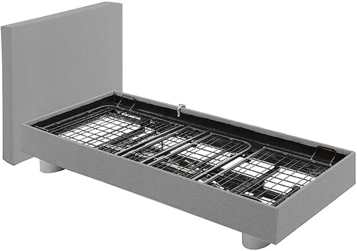 Eenpersoons Elektrisch Hoog-Laag Zorgbed Boxspring 90x200 cm – Deron Timeless – Inclusief Thuisbezorging & Montage