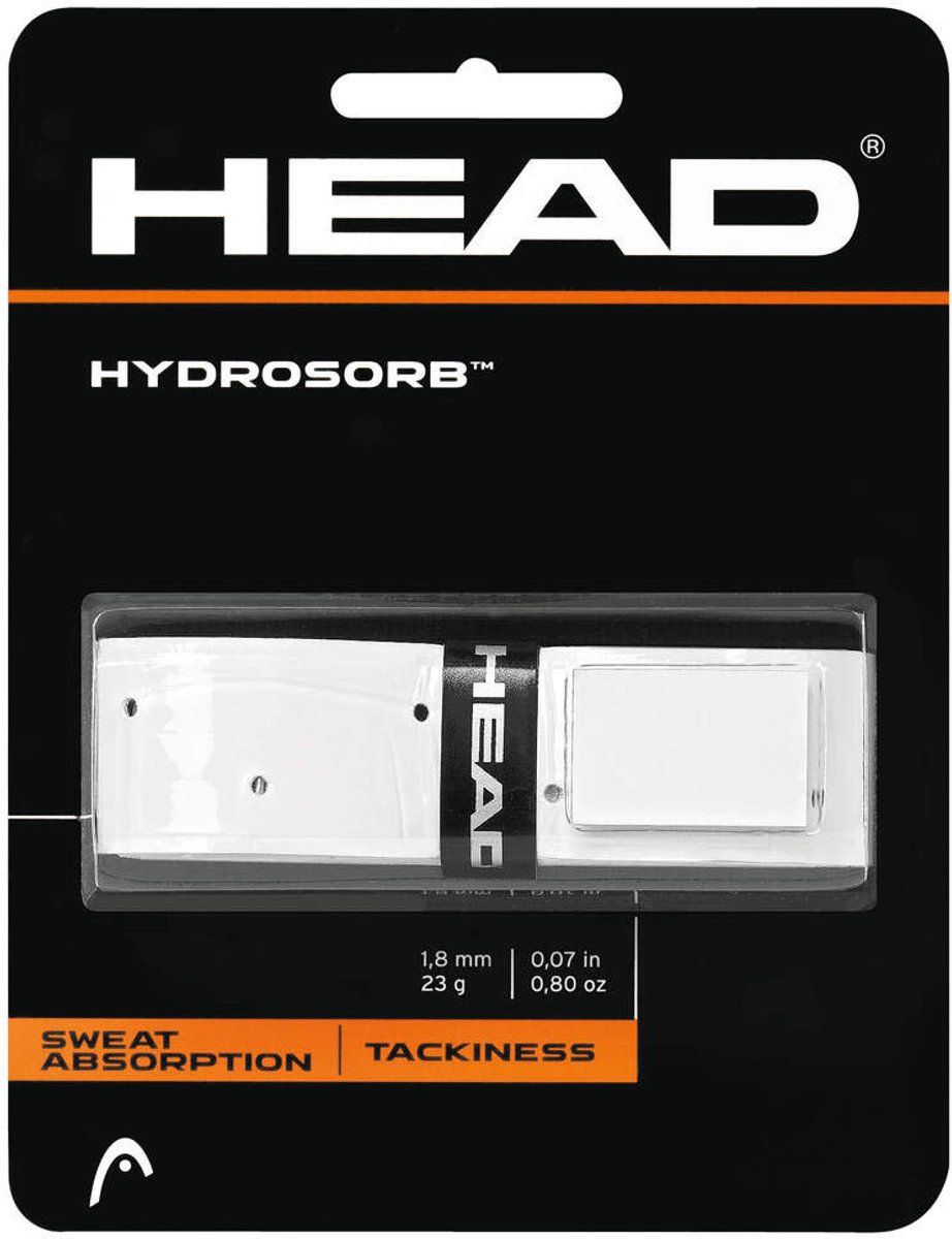 Head Hydrosorb Basisgrip ZONDER VERPAKKING Replacement Grip Tennisgrip Padelgrip – 1.80mm Wit