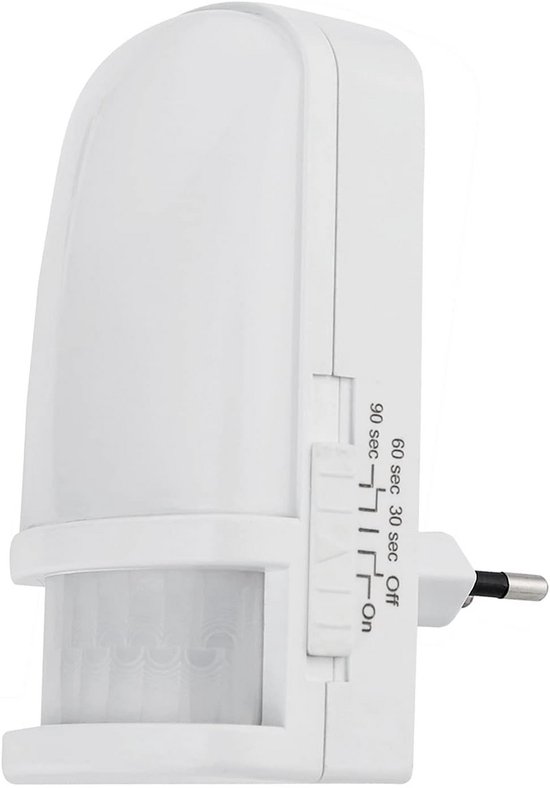 LED nachtlampje met bewegingsmelder & schemersensor, 3 standen