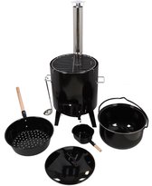 GRAVFORCE Camping Hot Tent Fornuis, draagbare houtkachel voor buiten, roestvrij staal kleine camping kachel met sectionele schoorsteenpijpen & tentkachelaansluiting voor verwarming en koken