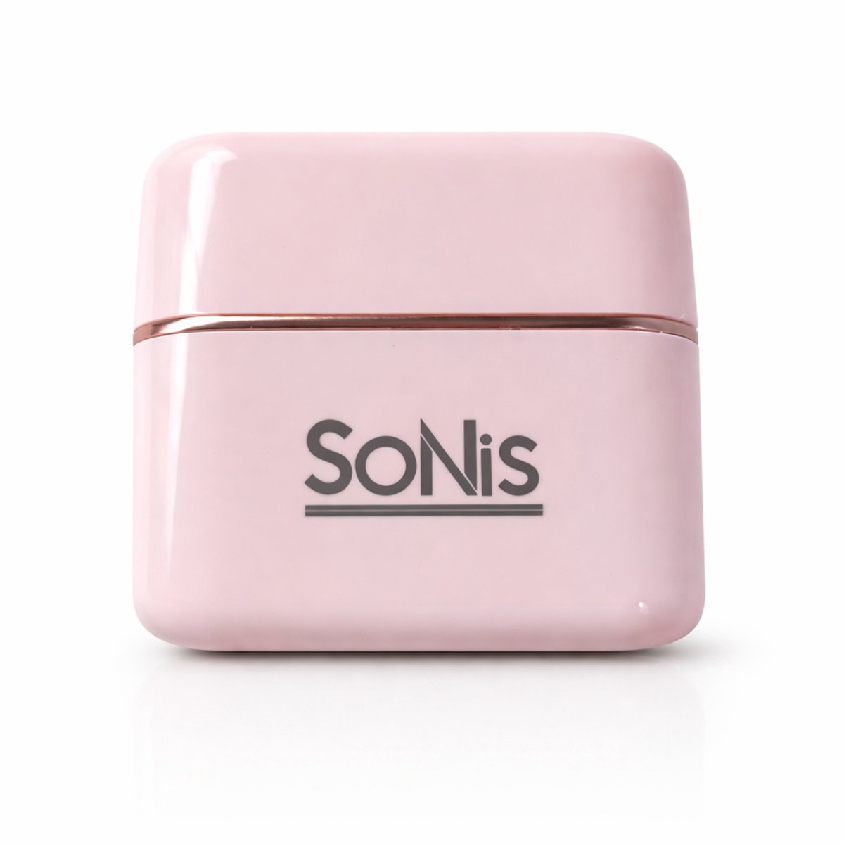 SoNis Draadloze Stijlborstel–Stijlkam- 3 Temperatuurstanden – Binnen 20 Seconden Opgewarmd – Met Temperatuurdisplay – Zachte Haarverzorging – Compact & Draagbaar – Roze