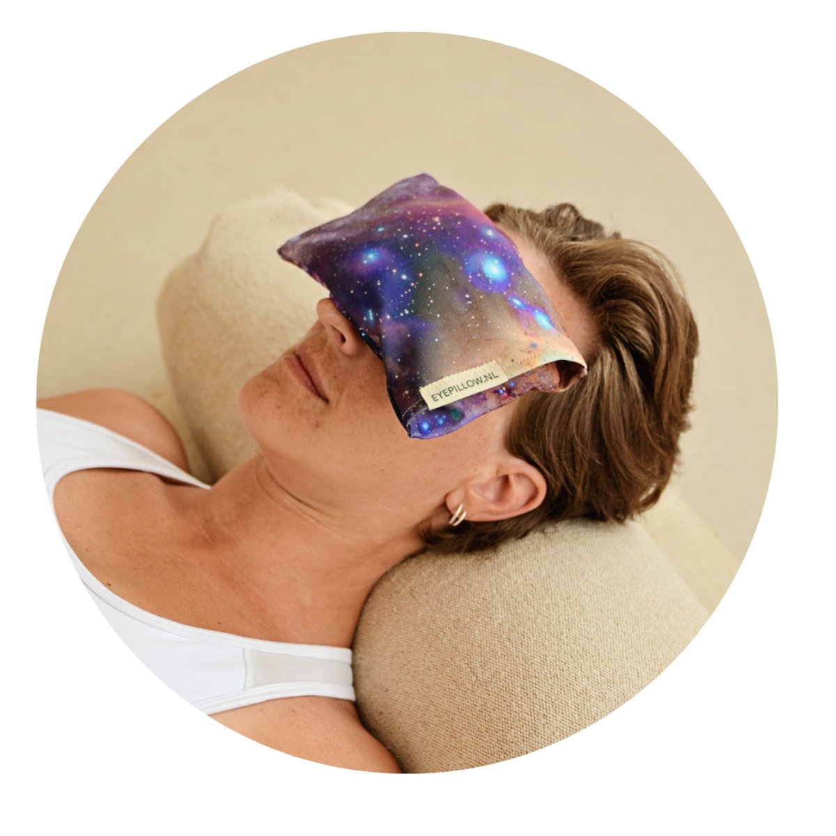 Eyepillow Cosmic amethist & roos