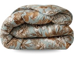 Zelesta Comfort Design Botanic Chique 240x200 - Dekbed zonder overtrek - Wasbaar dekbed - Hoesloos dekbed - 2 in 1 Dekbed met vaste overtrek