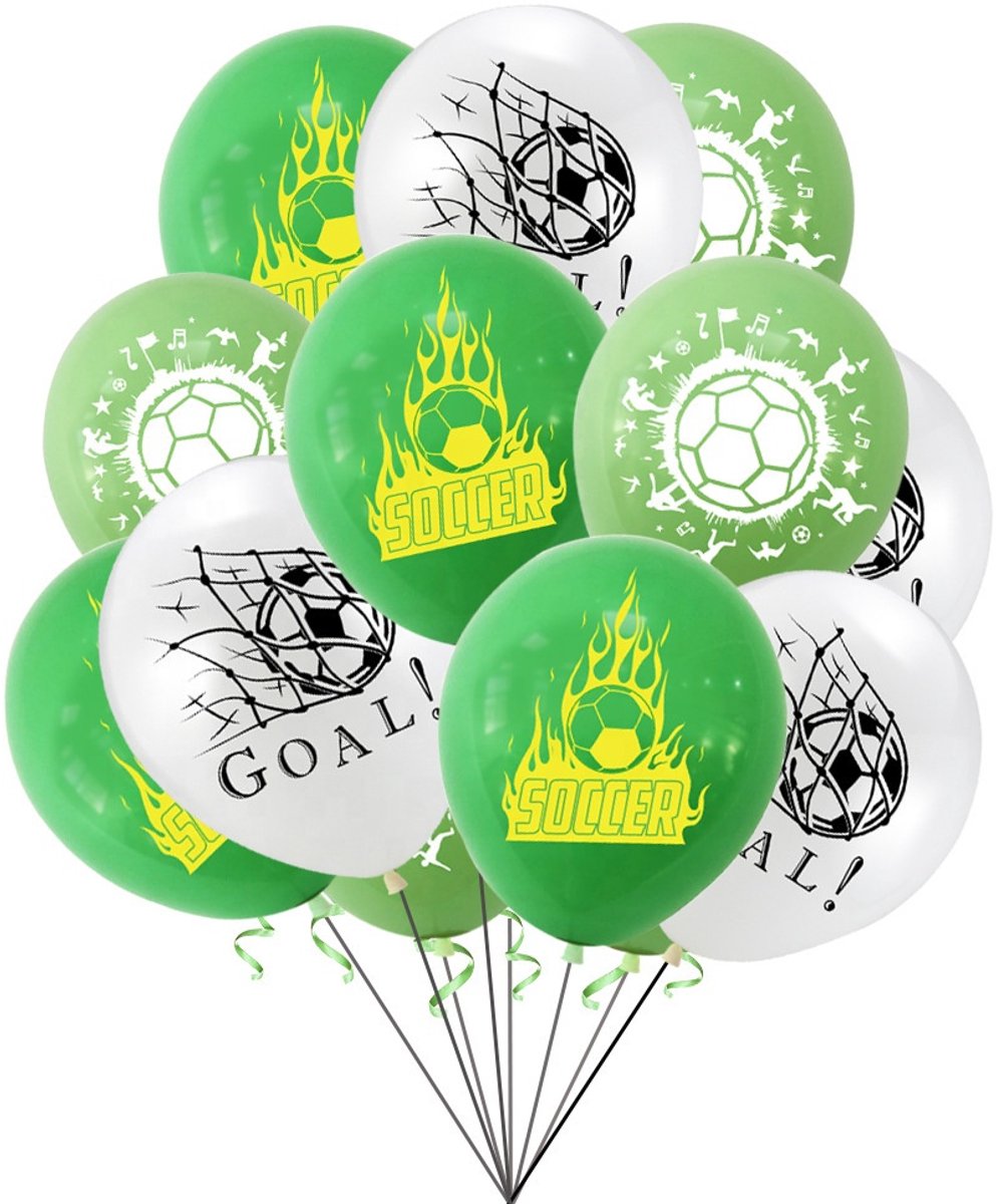 Voetbal Thema Ballonnen - Set van 6