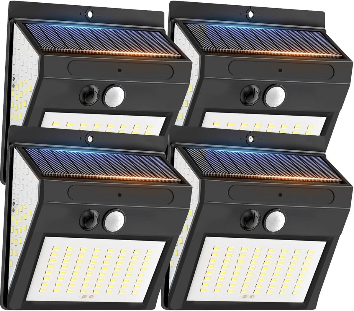 Krachtige Solar LED Buitenlamp met Bewegingsmelder en 3 Modi, 270° Verlichting