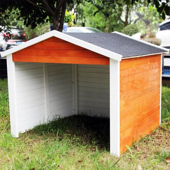 Robotor Grasmaaier Garage Houten Carport met Zadeldak 87x80x70 cm — afbeelding 4