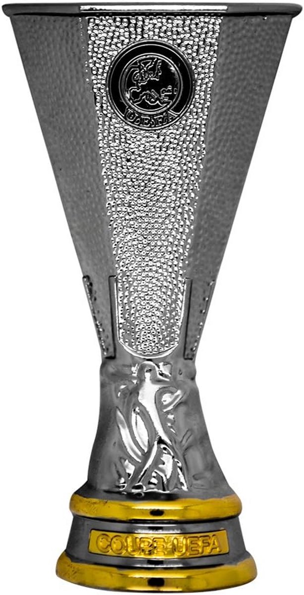 Voetbal Europa League Trofee Magneet - Zilveren Replica 70mm