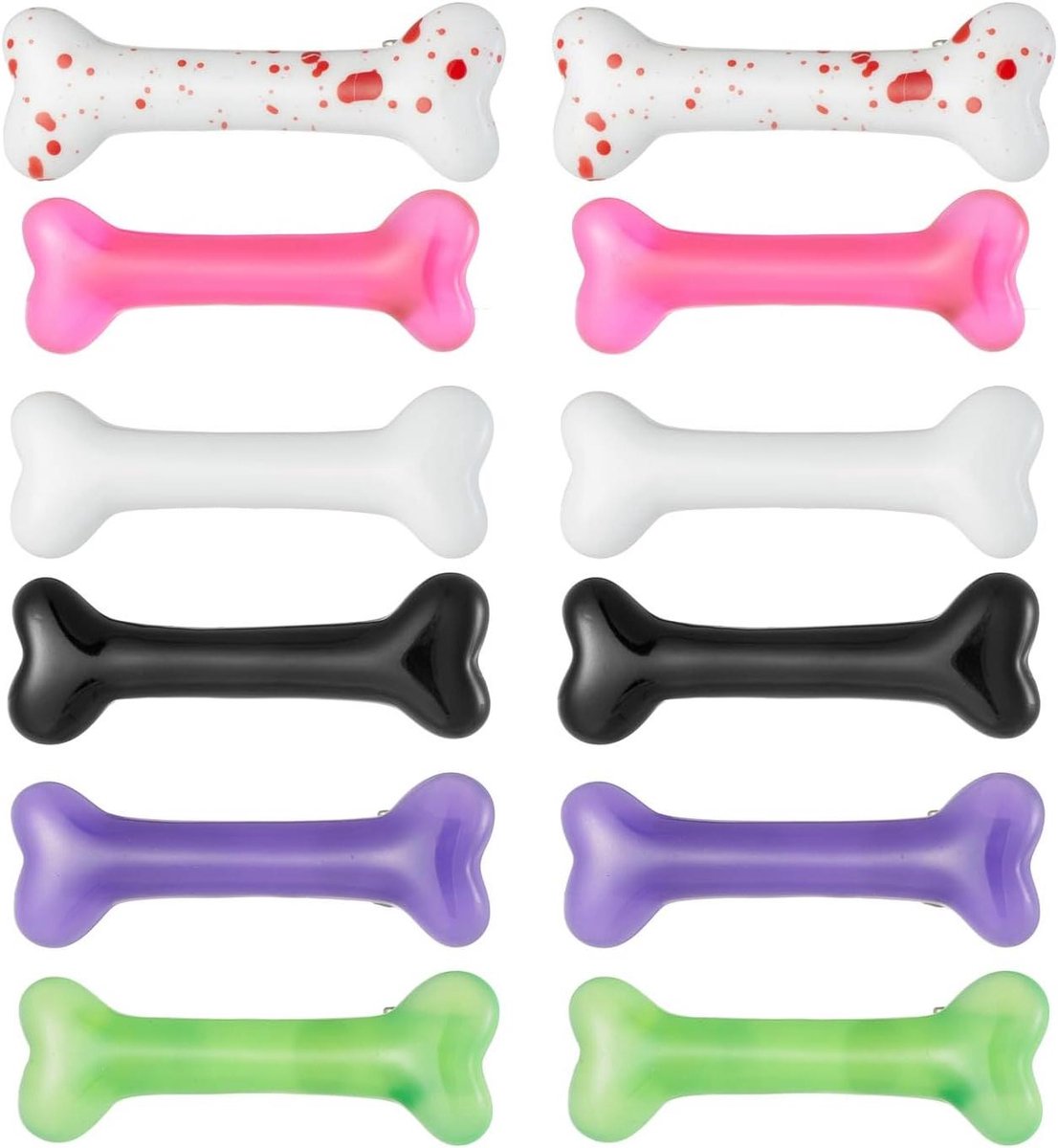 Haarkachels set van 12, creatieve grappige haarspelden, haaraccessoires voor feestjes