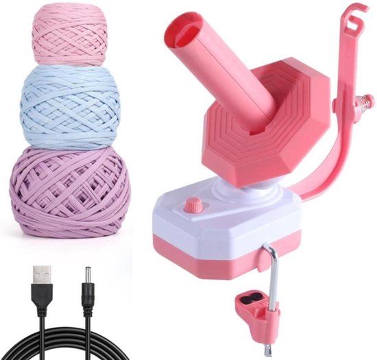 UMLIPOT Wollabwickler, Wollhaspel Rotierender Magnetischer Wollknäuelhalter,Yarn Winder Garnrollenhalter wollabwickler Holz Wollhalter wollwickler für Häkel- und Strickzubehör-Geschenke (Retro-Farbe