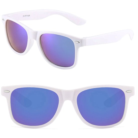 Fako Fashion - Zonnebrillen Set Wit - Heren Zonnebril - Dames Zonnebril - Classic - UV400 - Wit Frame - Set - 3 Stuks van Merkloos — afbeelding 3
