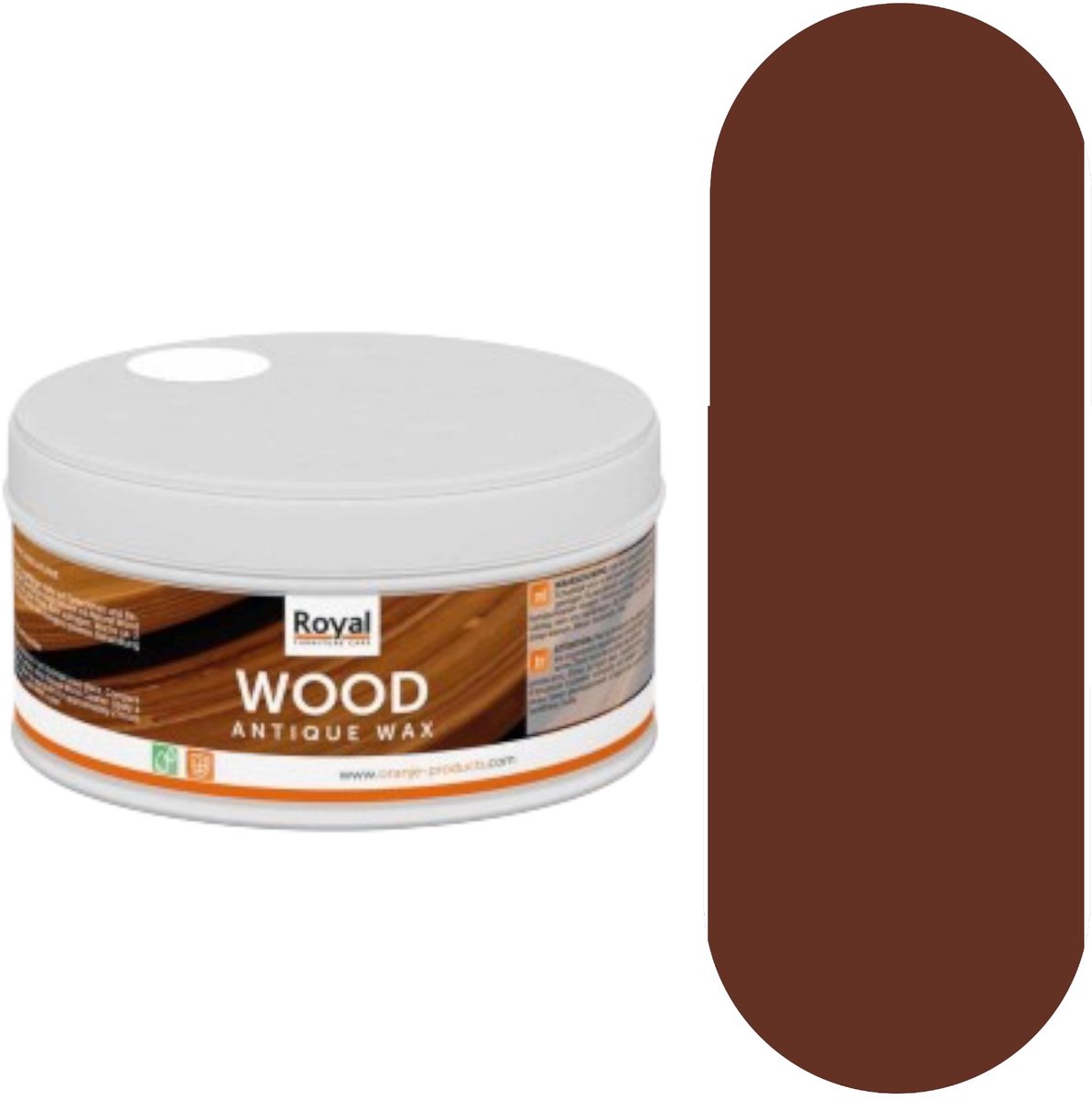Wood Antique Wax - Middenbruin - Brun Medium - 370ml