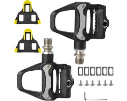 Fietspedaal - Pedaal - Geschikt Voor Shimano Spd-Sl - 9x10 Cm. Antislip Fietspedaal Met Fraaie Details - Voor Racefietsen, Langeafstandsritten En Buitengebruik