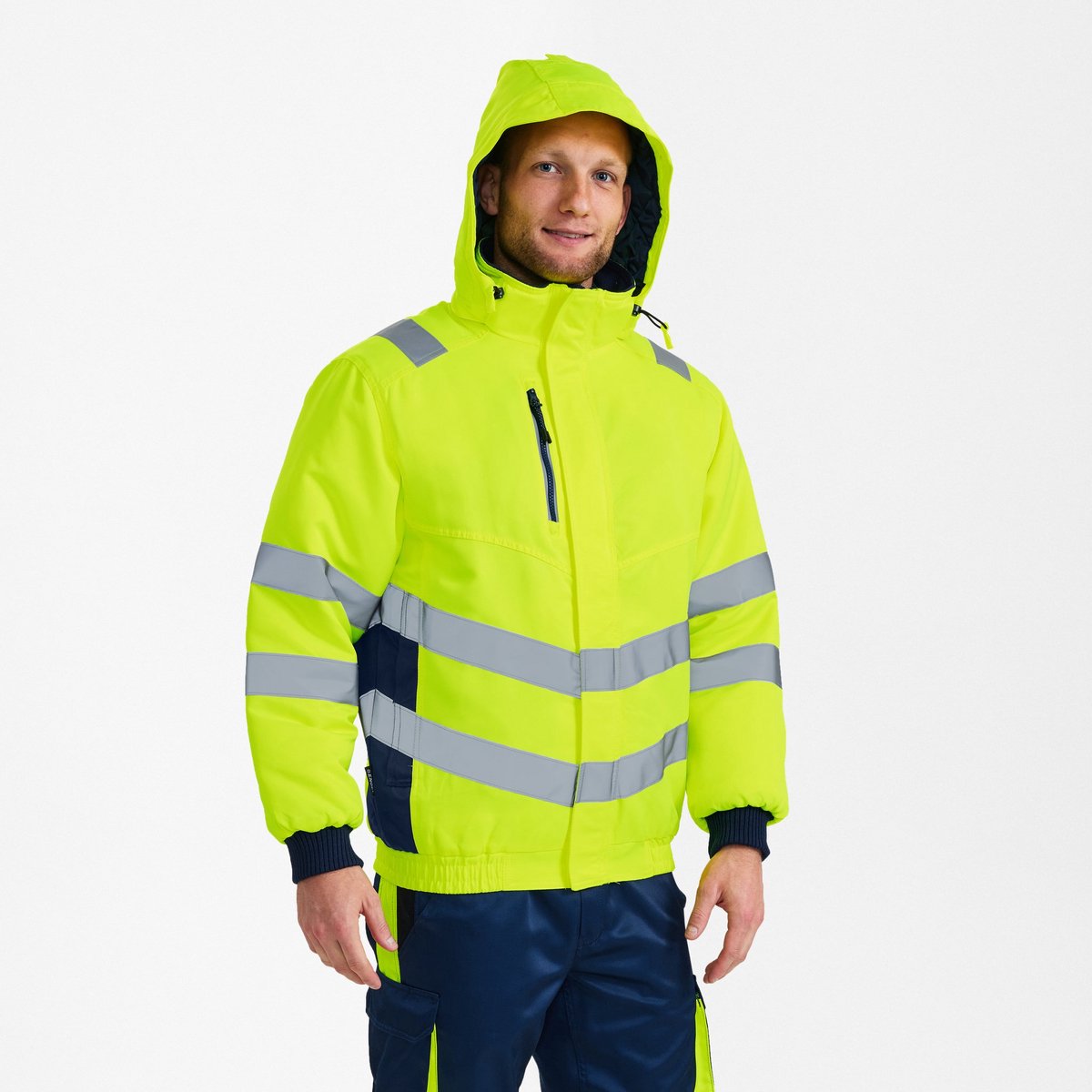 Engel Safety pilot jack 1247-935 - Hi-vis Yellow / Blue Ink - M