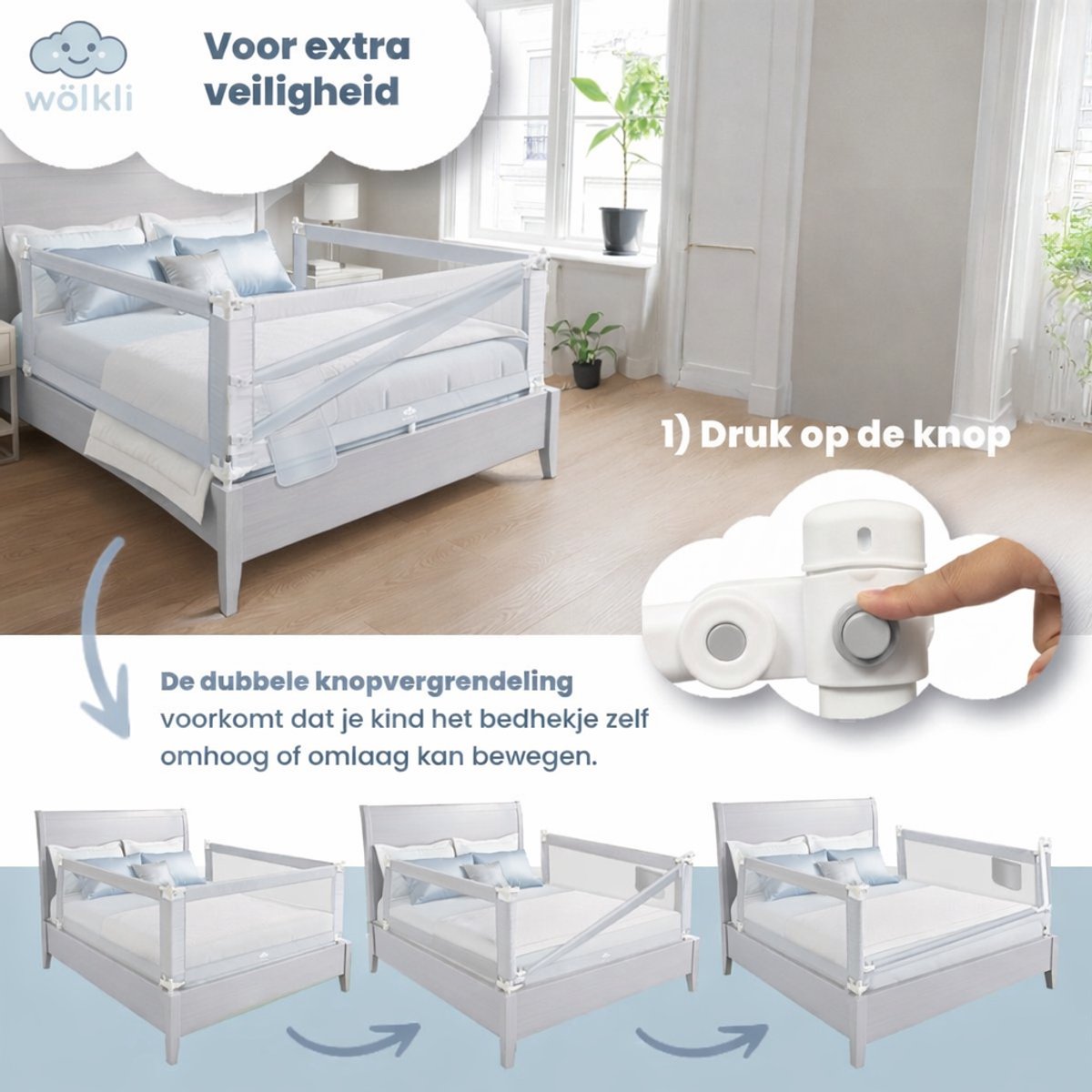 Wölkli Wölkli Bedhekje Kinderbedhek - afbeelding 4