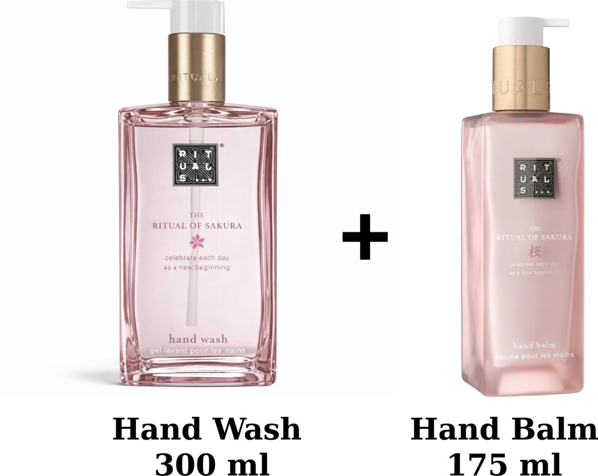 Rituals - Sakura - Hand Wash 300 ml + Hand Balm 175 ml - NEW DESIGN