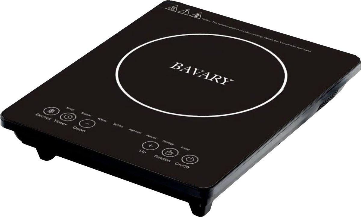 Inductie Kookplaat 1800W – Bavary Collection – LED Display – Beveiligd & Snel Verwarmen – 1-Pits Kookplaat