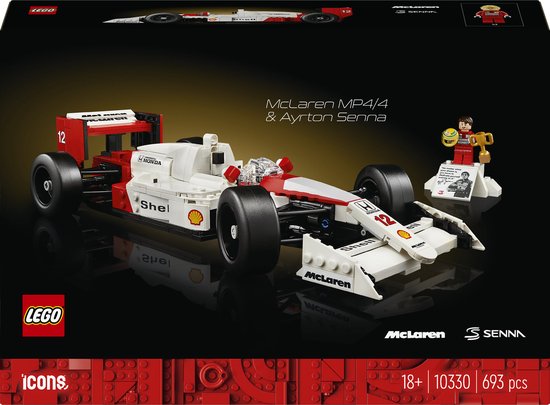 LEGO 10330 McLaren MP4/4 en Ayrton Senna