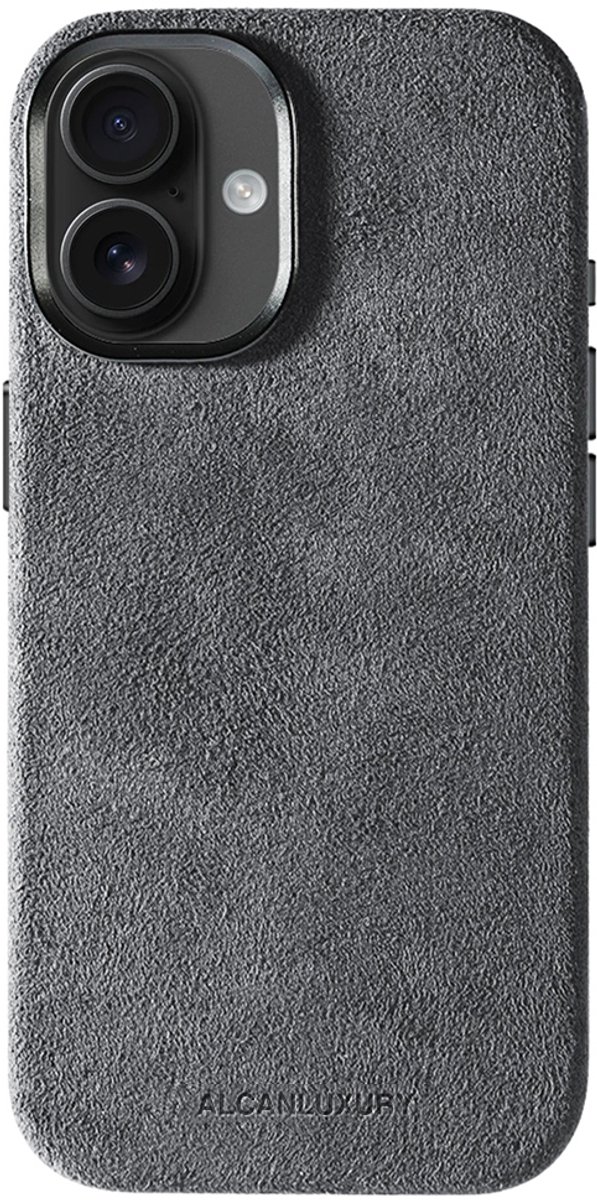 Alcanluxury Alcantara telefoonhoesje geschikt voor Apple iPhone 17 - Nardo Grey