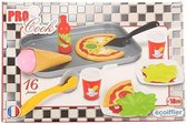 Pro Cook Speelgoed Hamburgerset - Etenswaren Speelset - Speelgoed Eten - 16 Delig