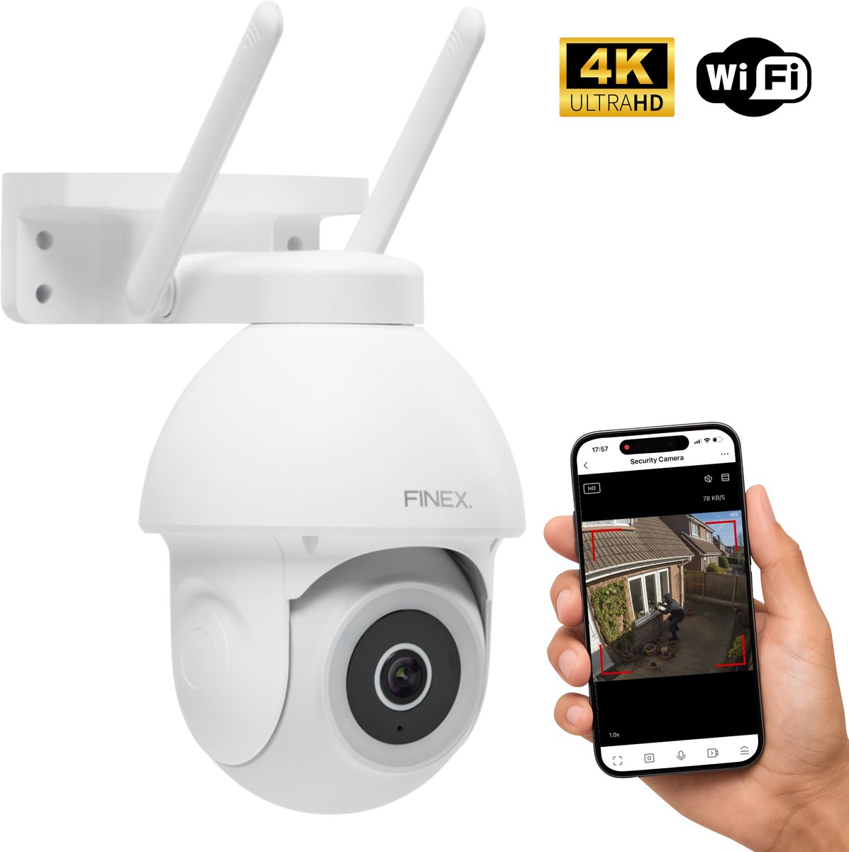 Finex Beveiligingscamera Pro Buiten 4K (EAN: 8721398570112)