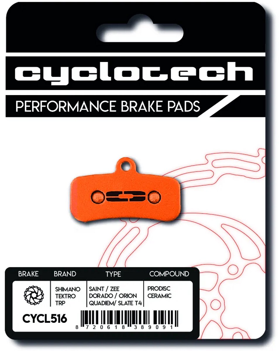 TRP DH-R - Evo - Quadiem - Slate T4 - Trail keramische remblokken, Cyclotech Prodisc Ceramic