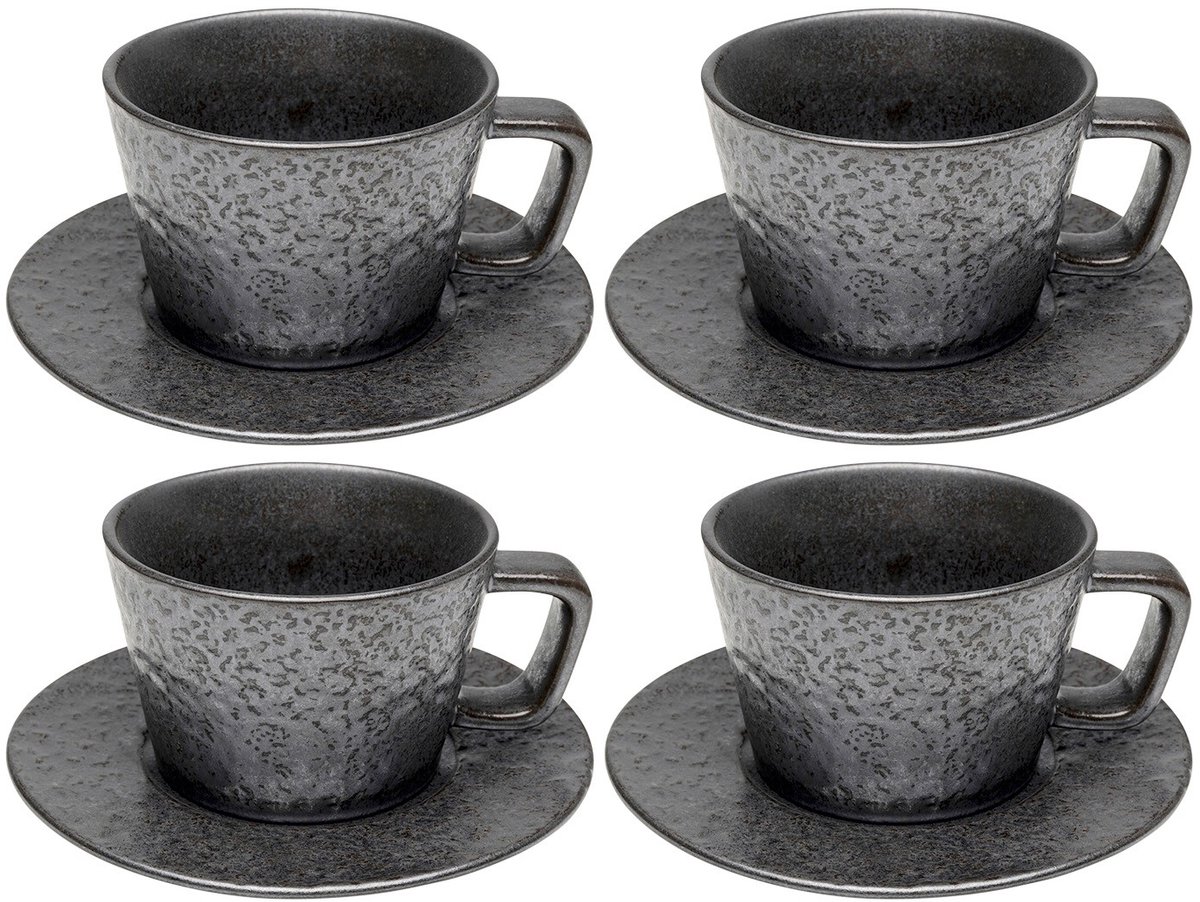 Espressokopje Cosmos zwart (4/set) Kare Design