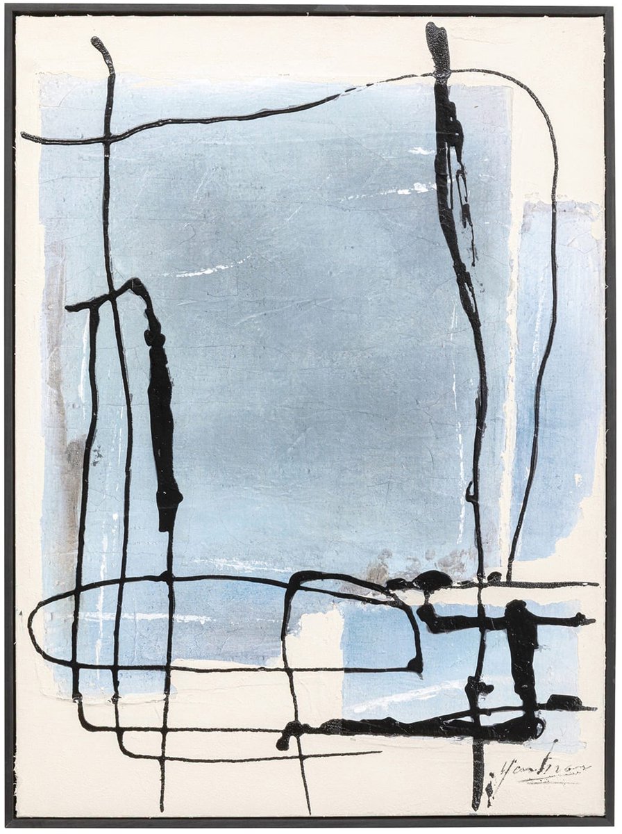 Kare Design Schilderij Frame Dust 55x75cm blauw Kare Design