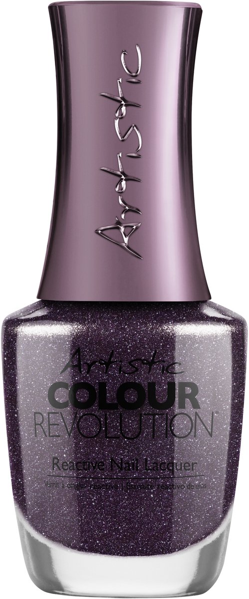 Artistic Nail Design Colour Revolution 'Spell Me Over' (Donkerpaars Shimmer)
