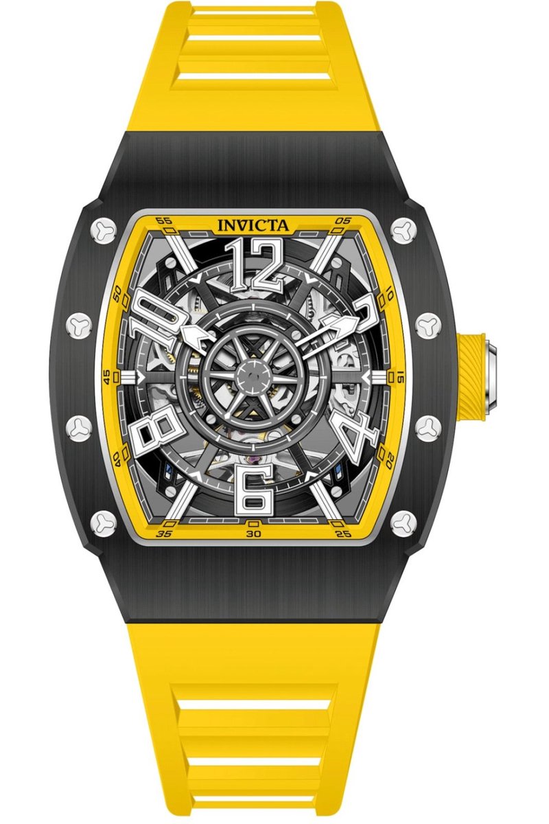 Invicta S1 Rally 69516 Heren Horloge - Waterdicht - Analoog - Automatisch Uurwerk - Carbon Fiber met zwarte Wijzerplaat - 43mm