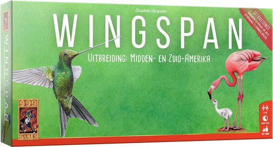 999 Games - Wingspan uitbreiding: Midden- en Zuid-Amerika Bordspel